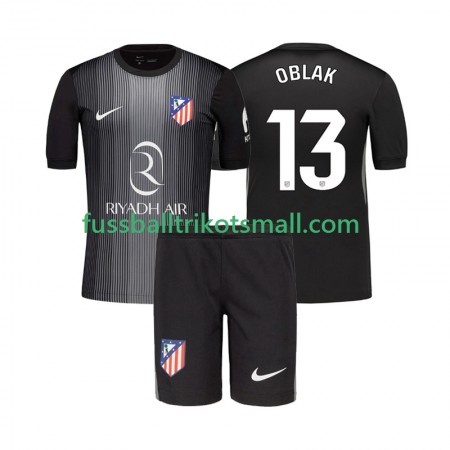 Fußballtrikots Atlético Madrid Jan Oblak 13 Torwart Kinder 2025-2026 Kurzarm Auswärts-trikot kaufen